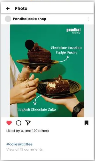 Pandhal Cake Shop campaign creatives