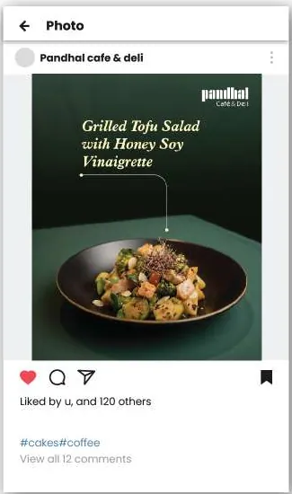 Pandhal Cafe & Deli campaign creatives