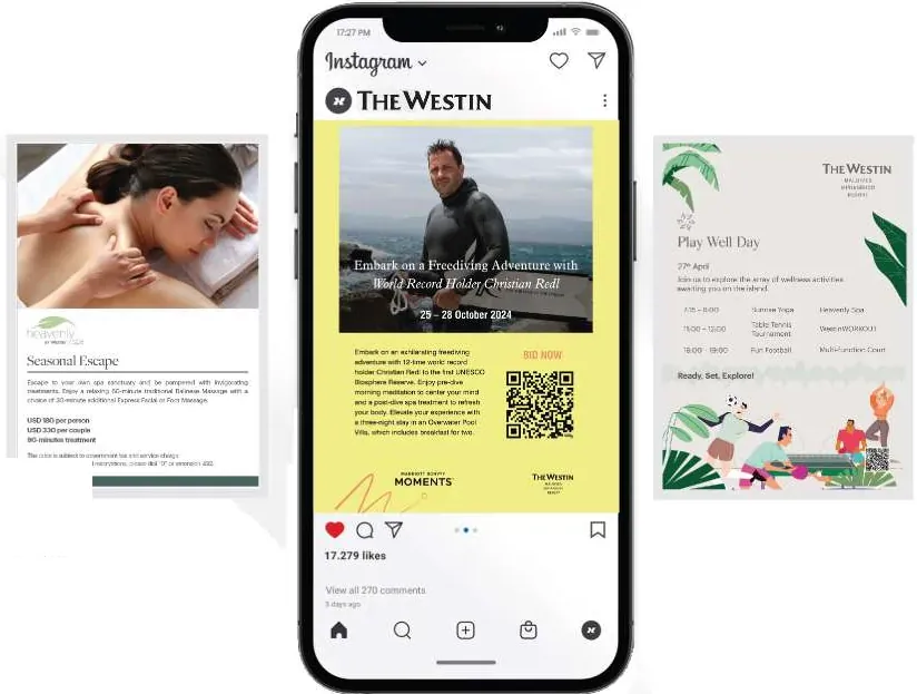 The Westin Maldives Miriandhoo campaign creatives